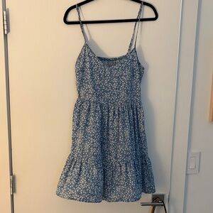 SHEIN Blue Floral Mini Dress